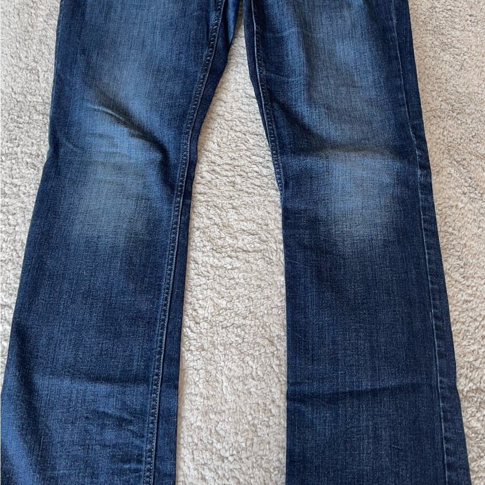 BKE Women’s Dark Blue Striaght Jeans